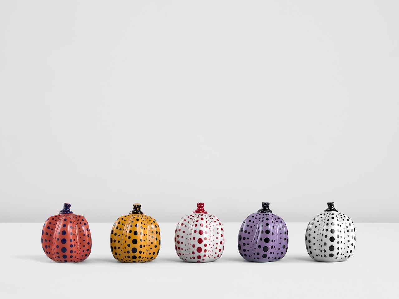 Pumpkin (set of 5) by Yayoi Kusama