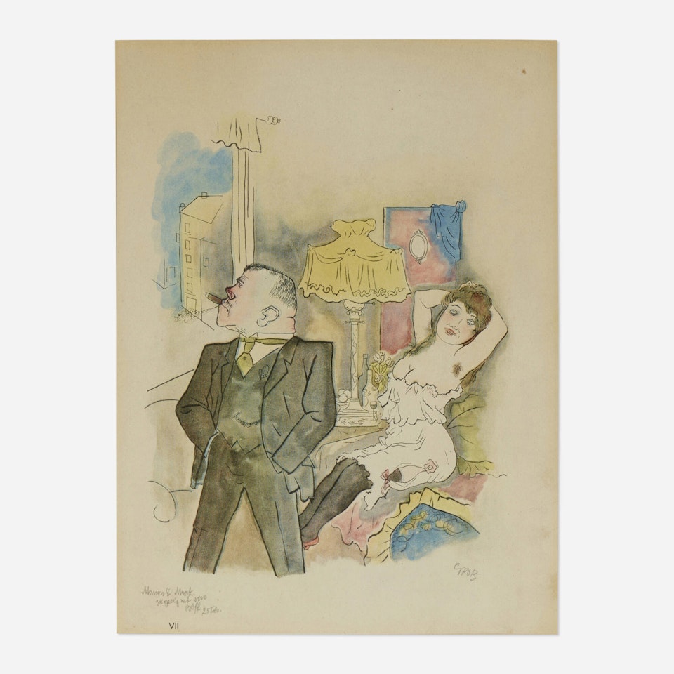 Kraft und Anmut (Plate VII from the Ecce Homo portfolio) by George Grosz