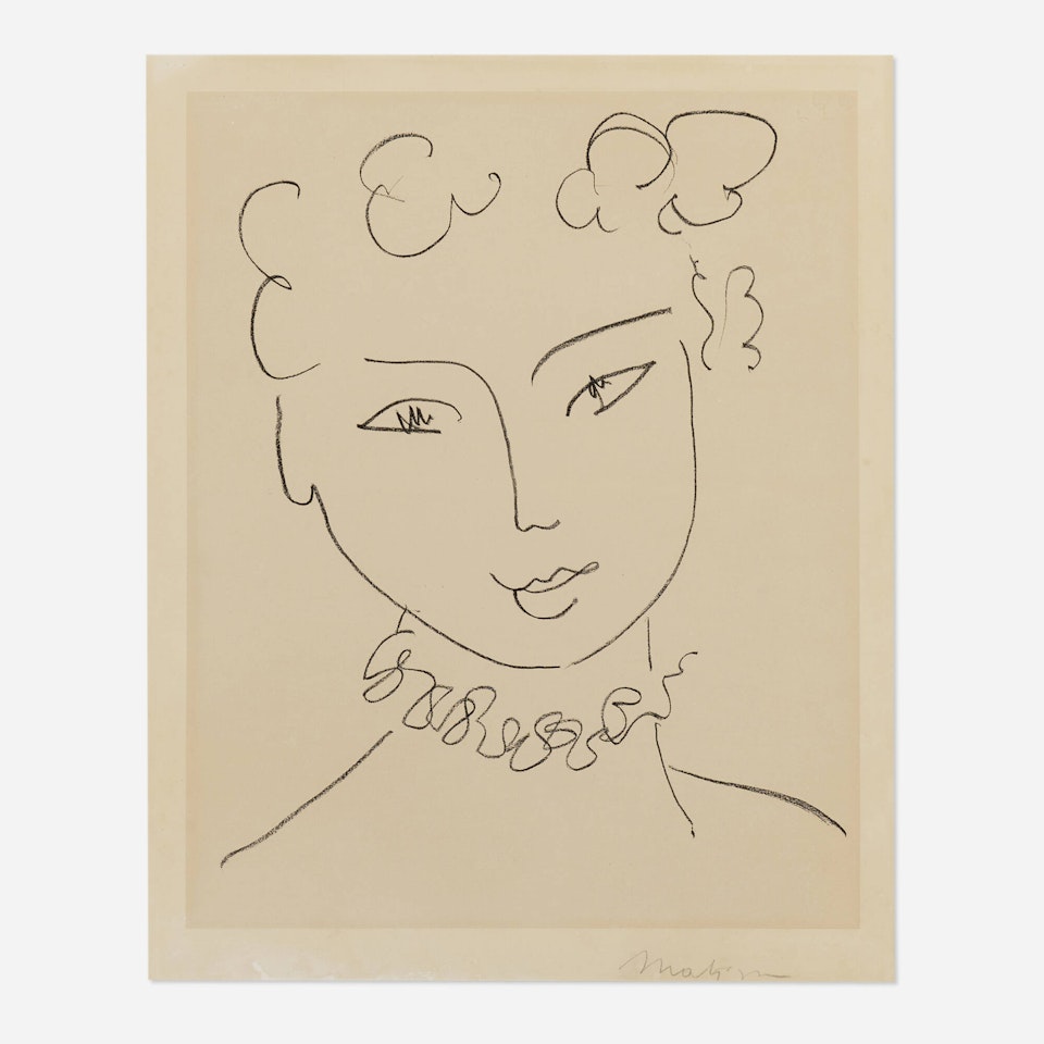 Pour Versailles (from La pompadour portfolio) by Henri Matisse