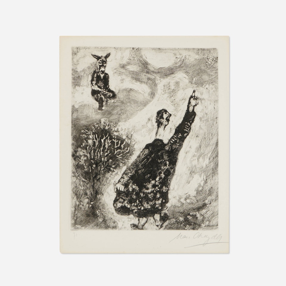 Le Charlatan (from the Les fables de La Fontaine series) by Marc Chagall