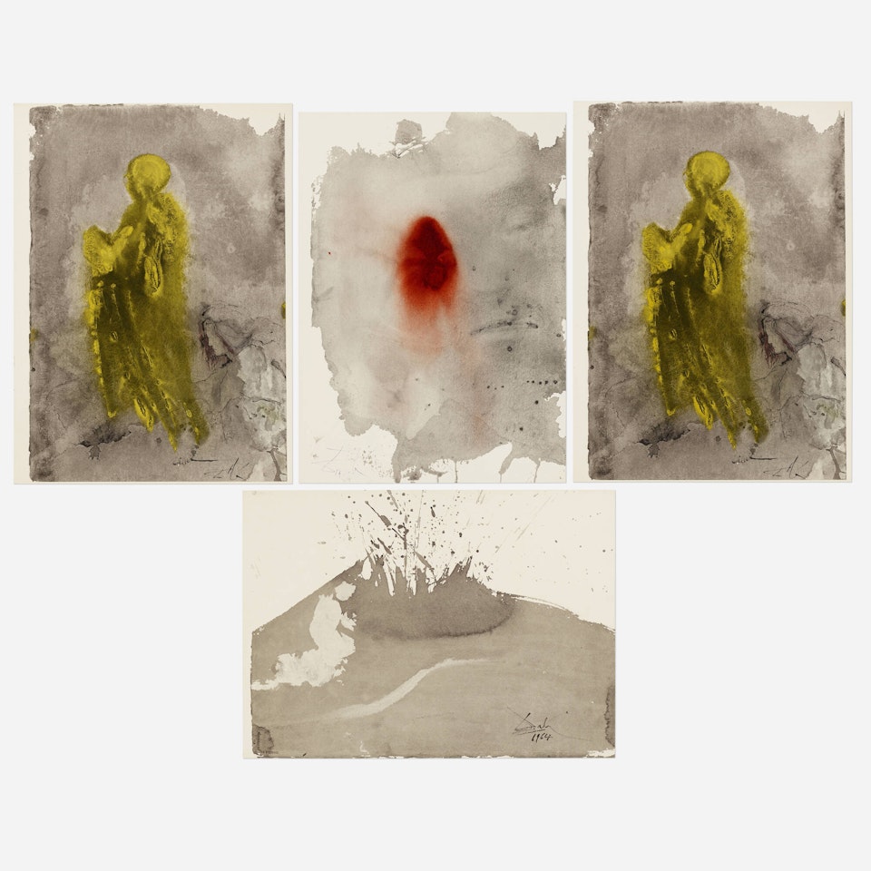 Four works from the Biblia sacra series by Salvador Dali