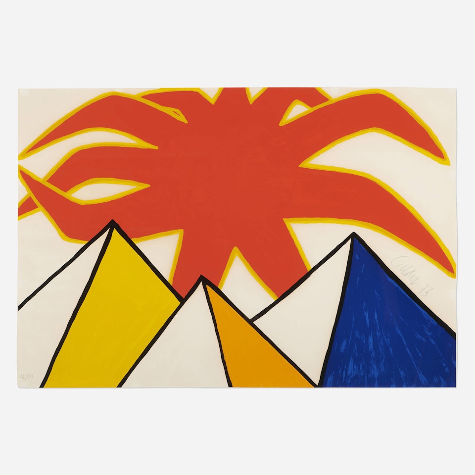 Pyramids and Sun by Alexander Calder