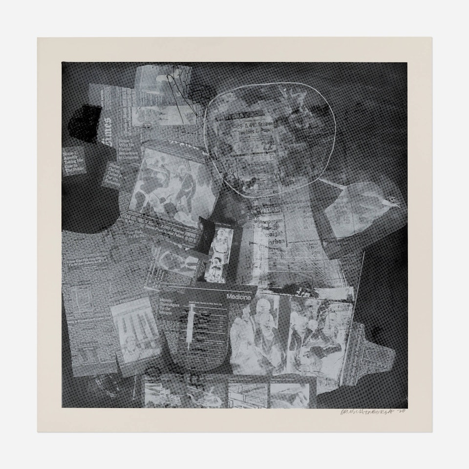 Surfaces Series: one plate (from Currents) by Robert Rauschenberg