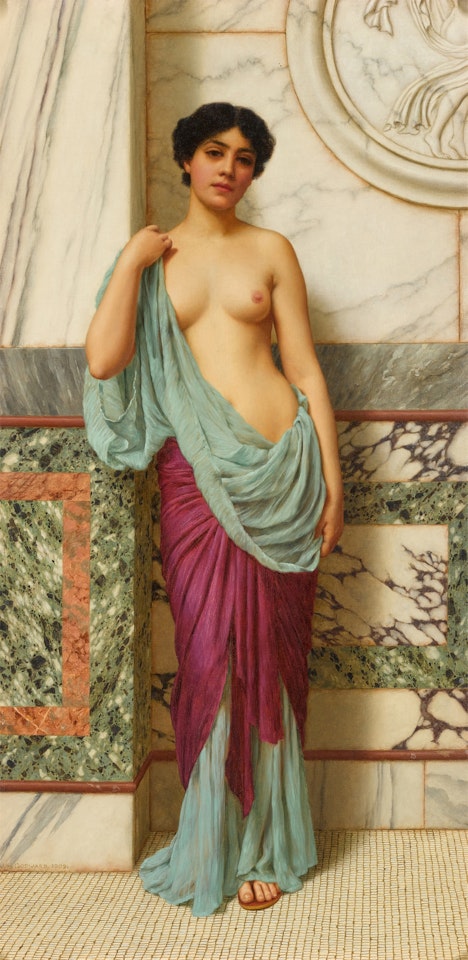 At the Thermae by JOHN WILLIAM GODWARD, R.B.A.