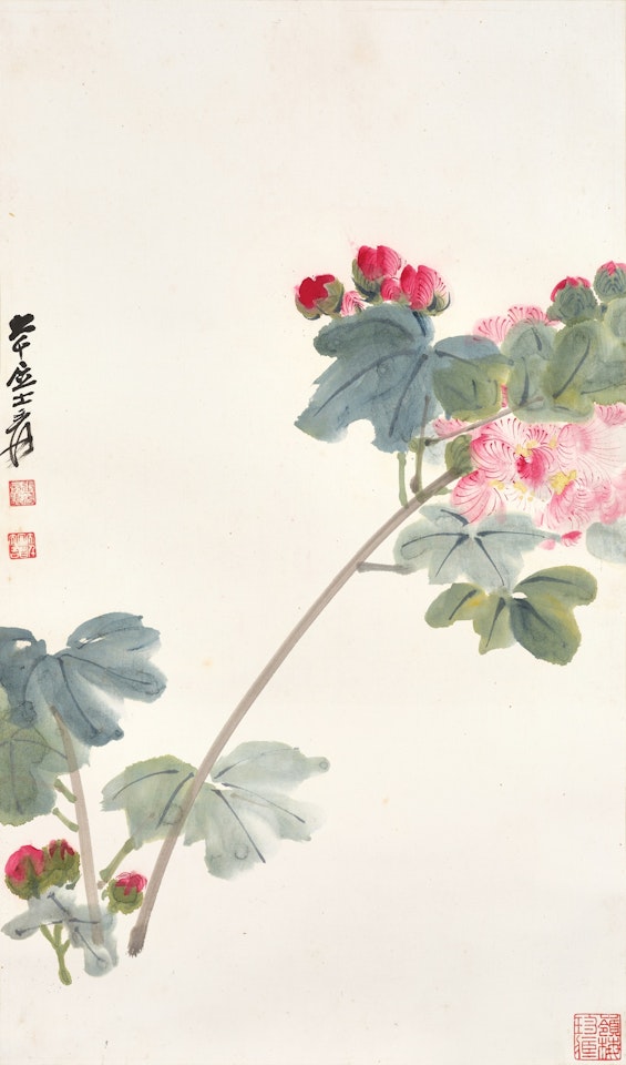 Hibiscus by Zhang Daqian