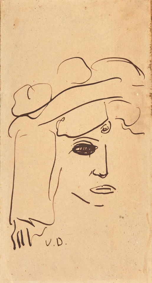 Visage de femme - circa by Kees van Dongen