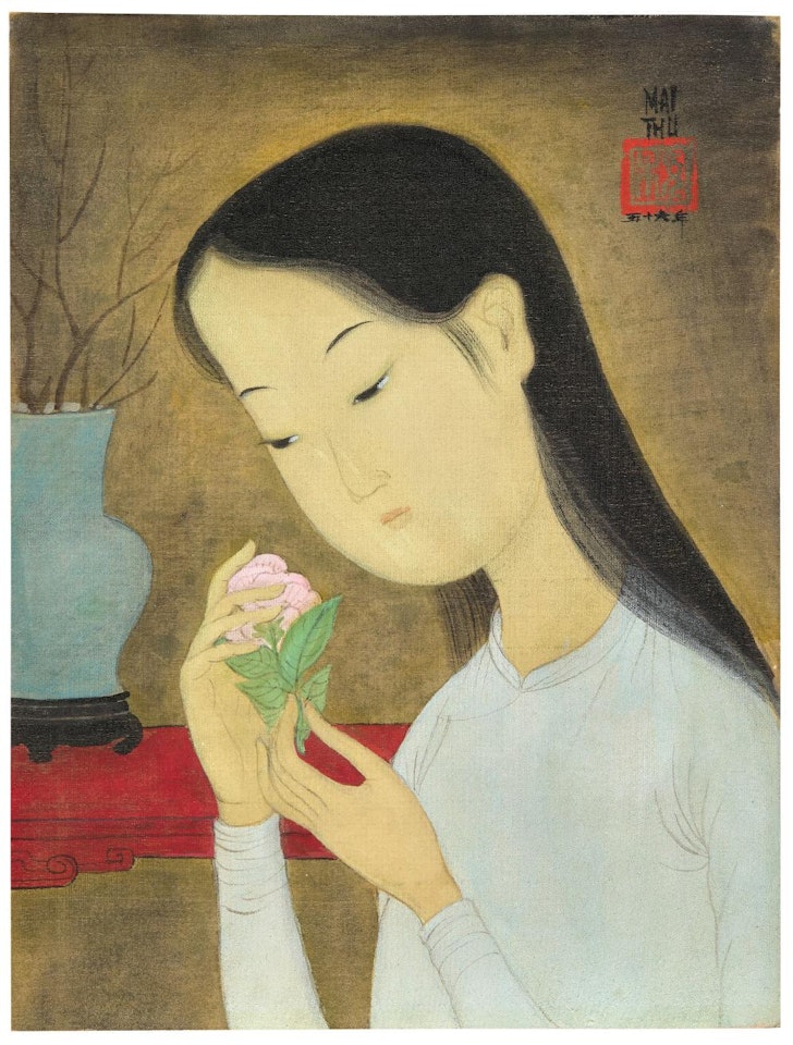 Femme à la fleur by Mai Trung Thu