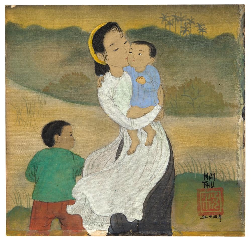 Femme et enfants by Mai Trung Thu