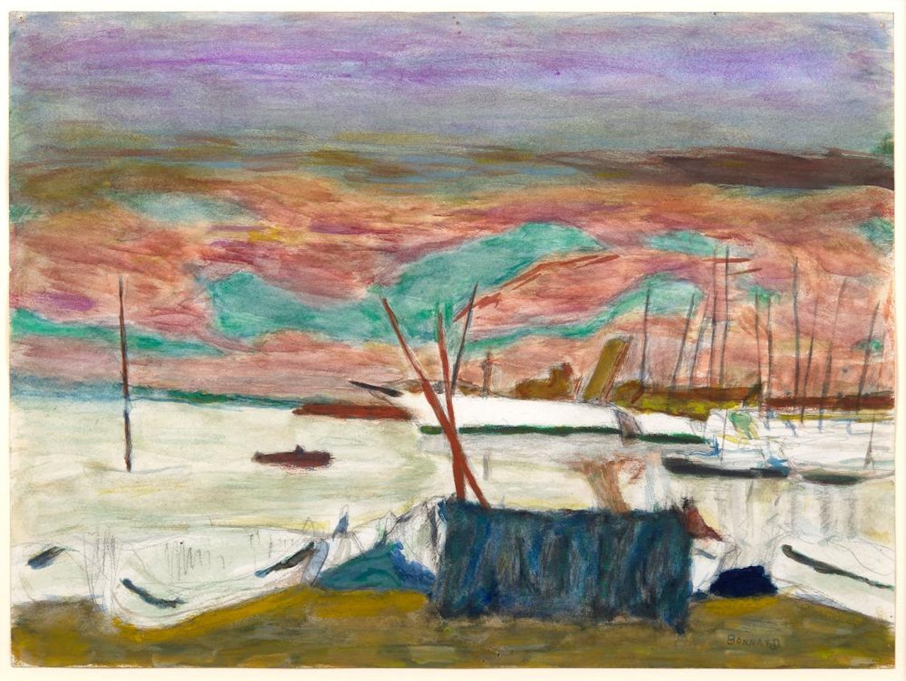 Le port de Cannes by Pierre Bonnard
