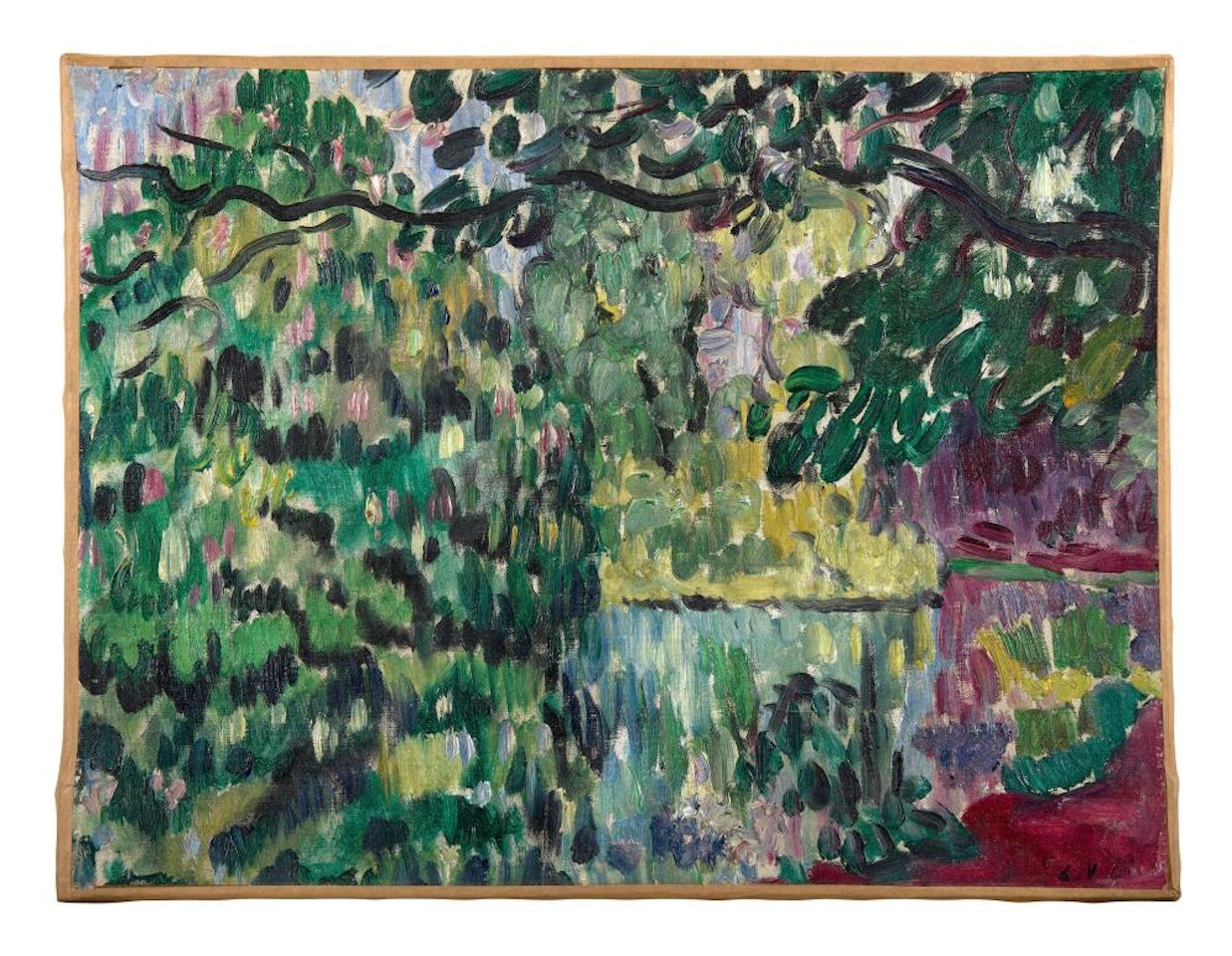 Bord de rivière aux arbres  by Louis Valtat