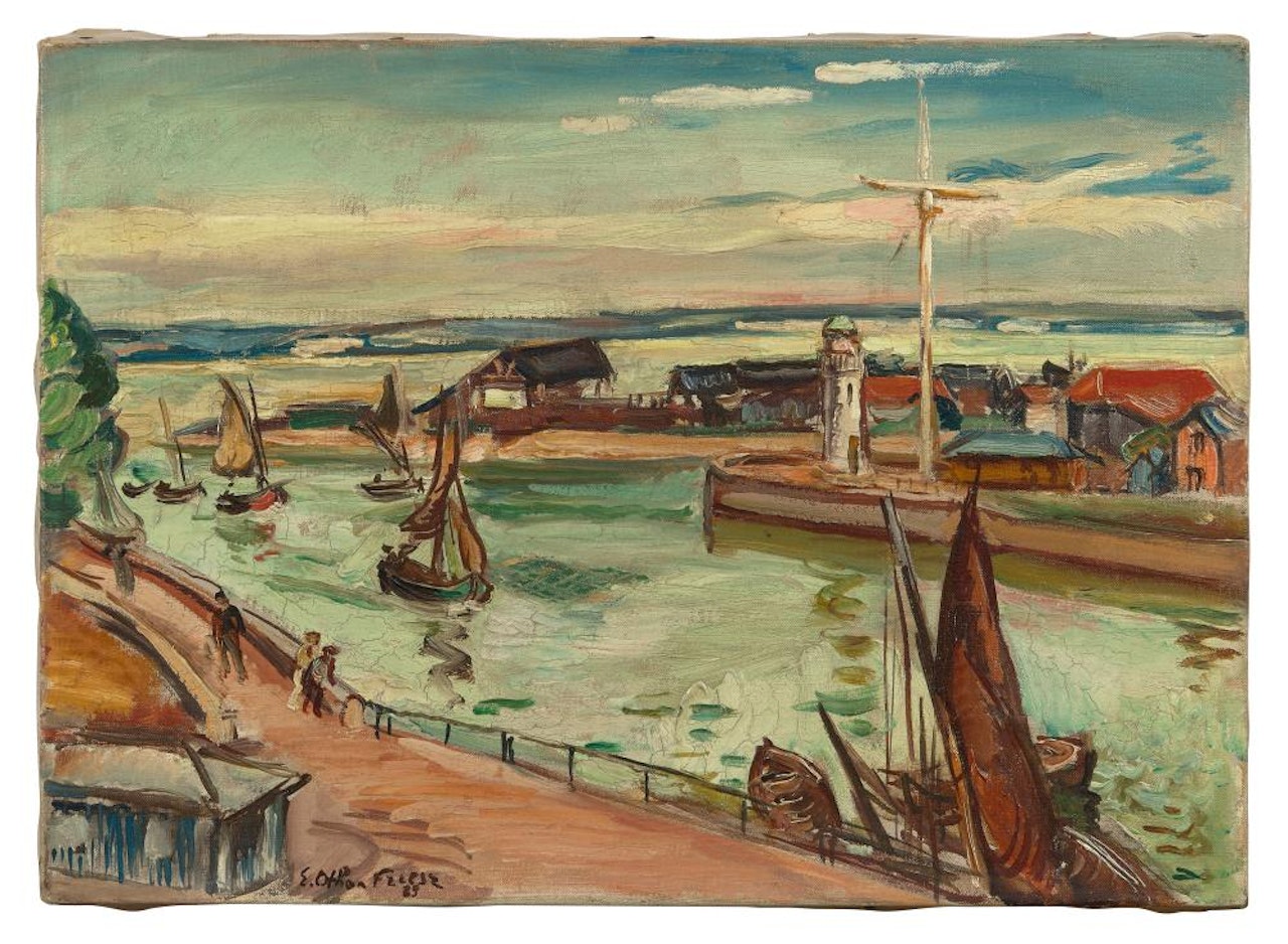 Sortie de port à Honfleur by Othon Friesz