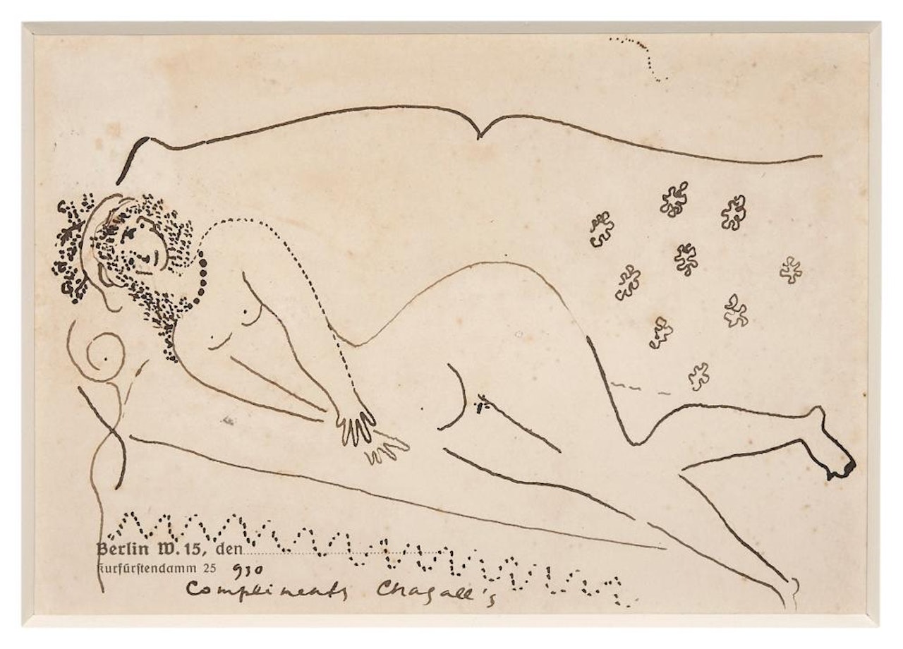 Nu couché by Marc Chagall