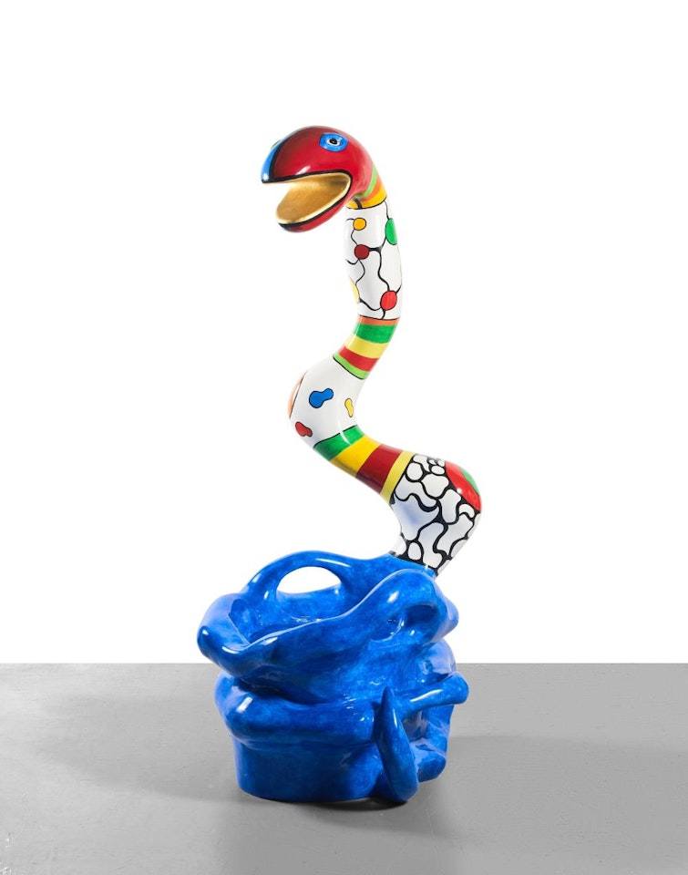 Pouf serpent bleu by Niki de Saint Phalle