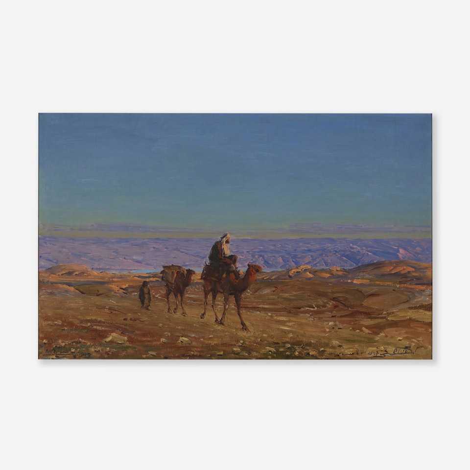 Rider on Camel by Ludwig Blum