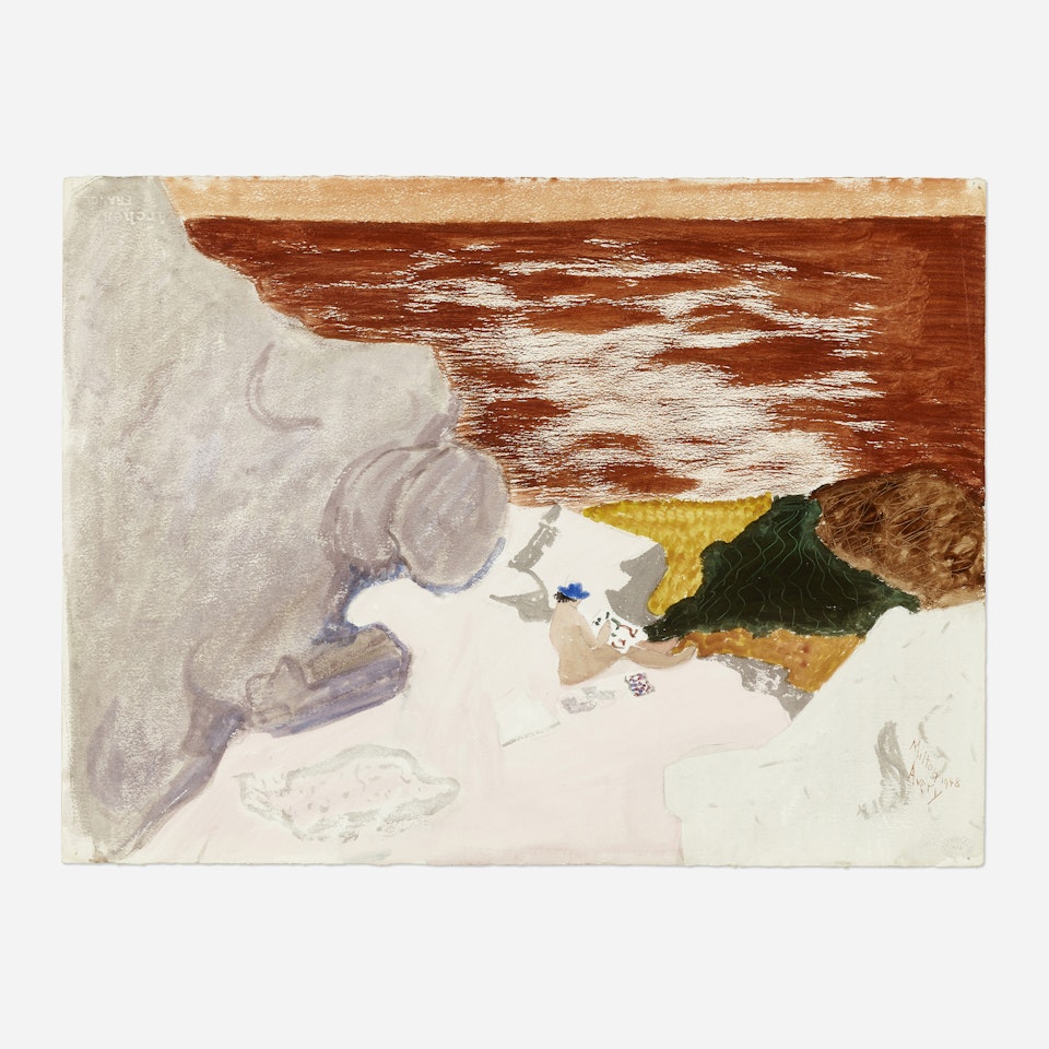 Sketcher on the Rocks by Milton Avery
