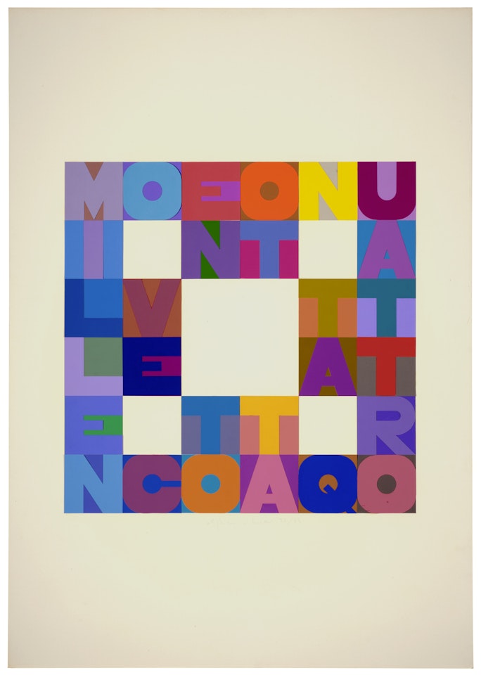 Millenovecentoottantaquattro by Alighiero Boetti