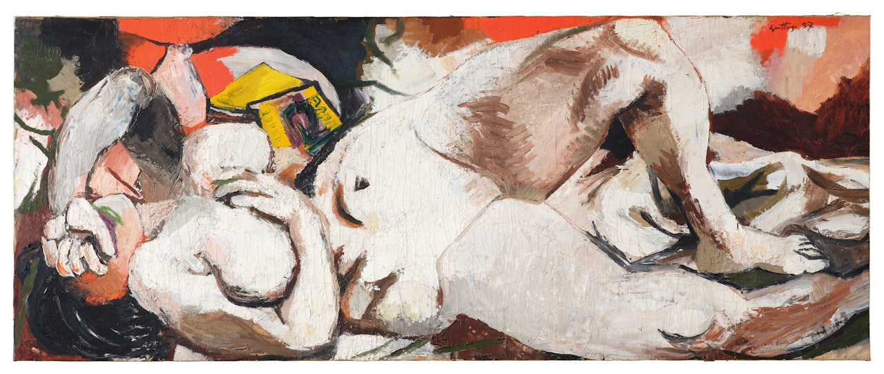 Nudo femminile sdraiato by Renato Guttuso