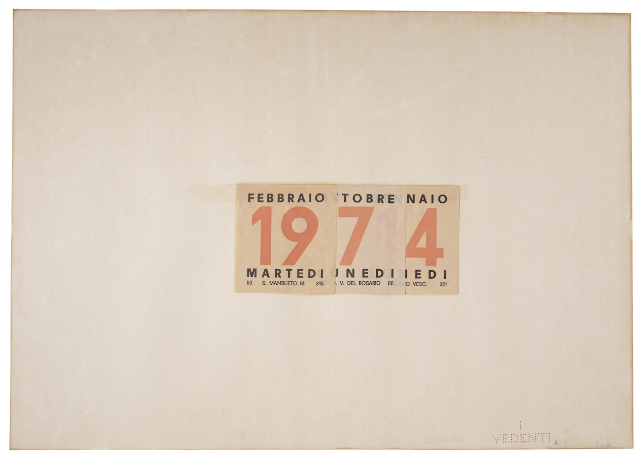 Calendario by Alighiero Boetti