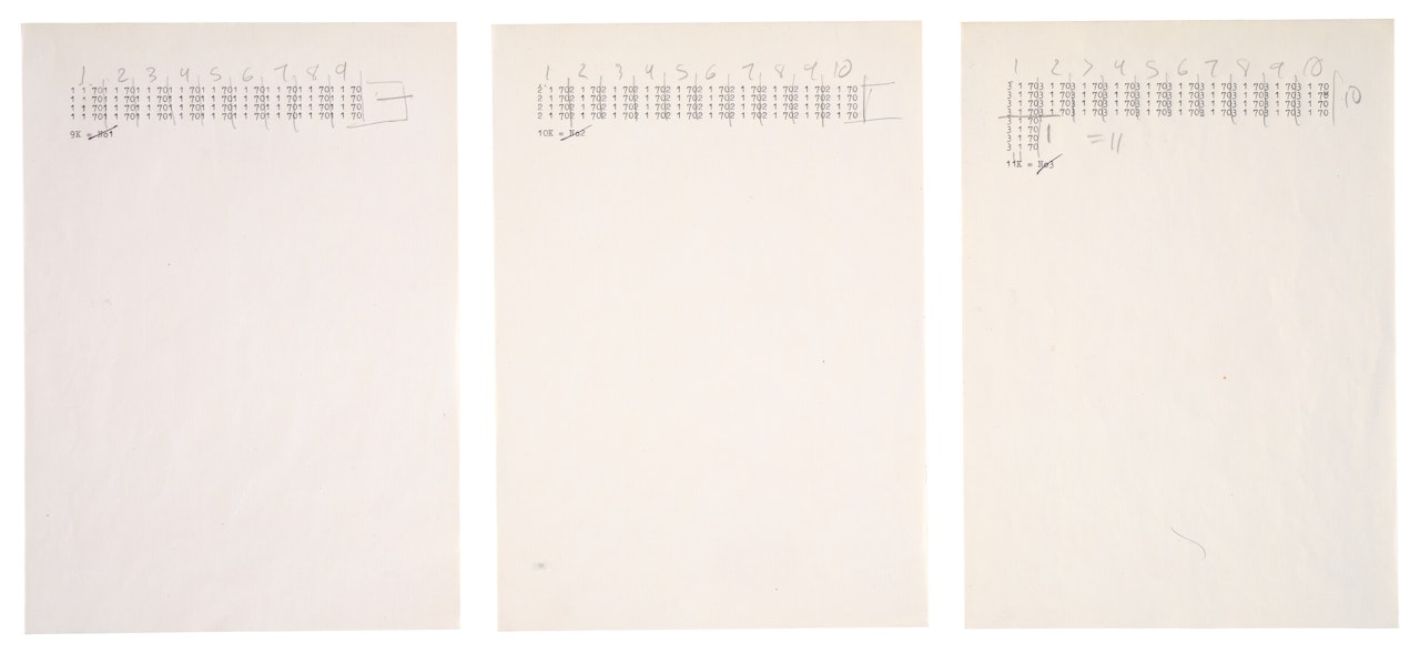 Senza titolo by Hanne Darboven