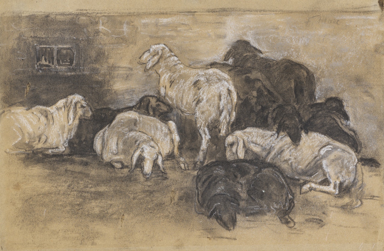 Schafgruppe by Franz Marc