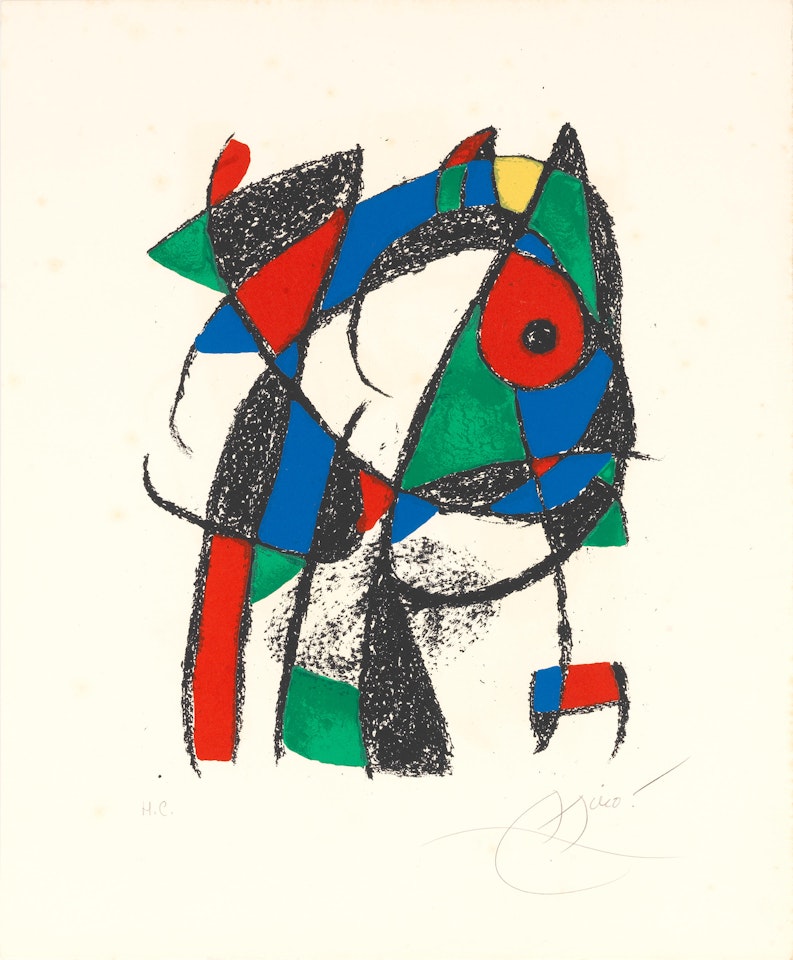 Plate II, from Lithographe II by Joan Miró