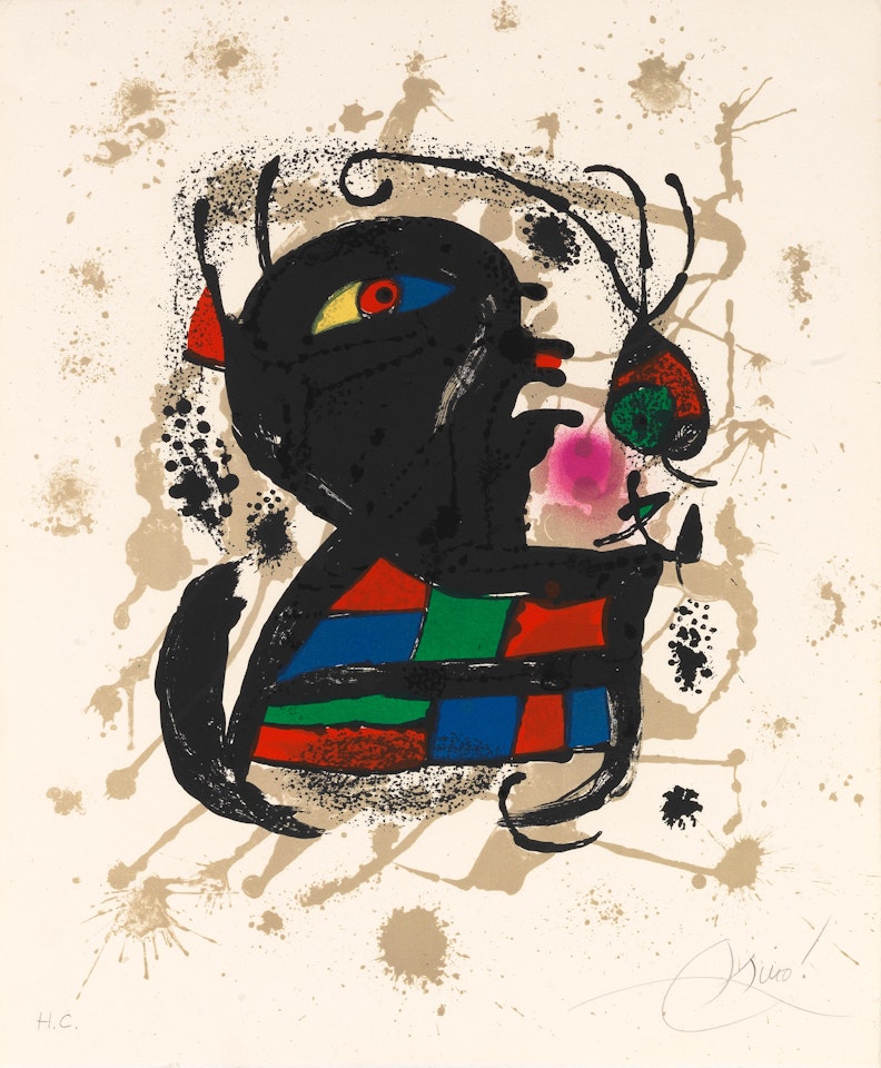 Plate VI, from Lithographe III by Joan Miró