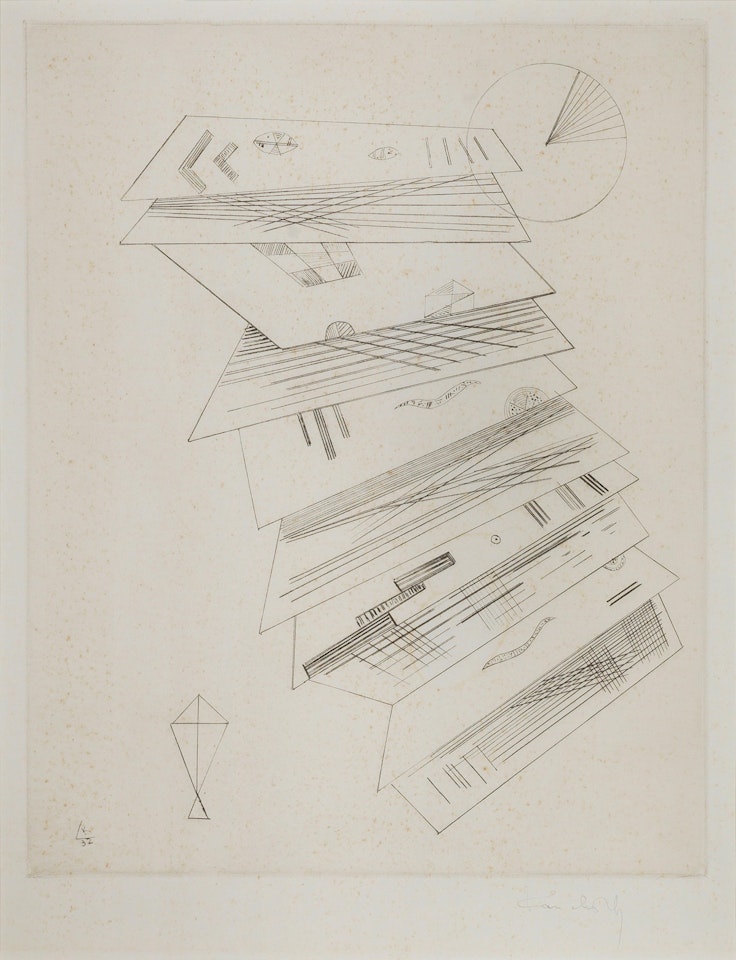 Zweite Radierung für Editions Cahiers d'Art by Wassily Kandinsky