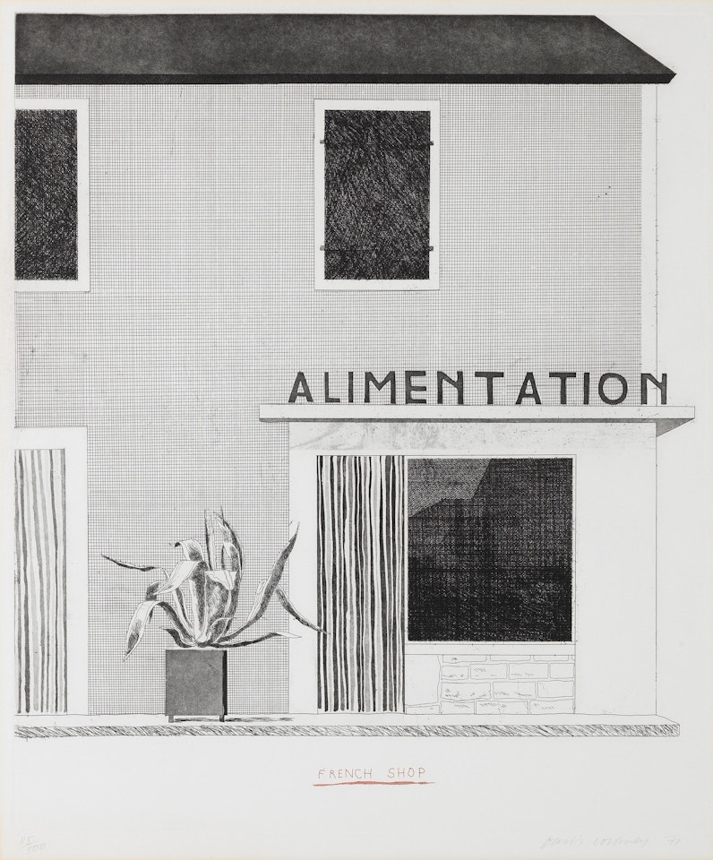 French Shop by David Hockney