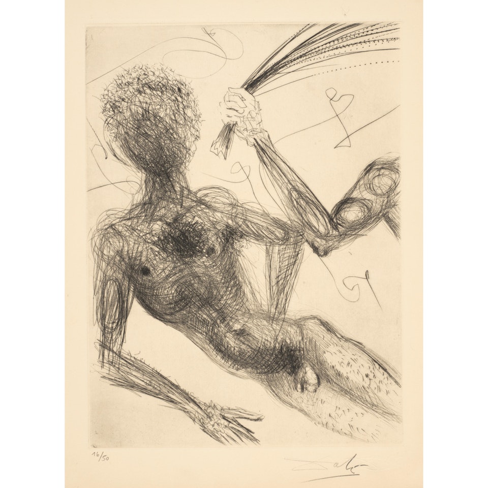 La femme au fouet (Woman with a Whip), from La Venus aux fourrures (Venus of Furs) by Salvador Dali