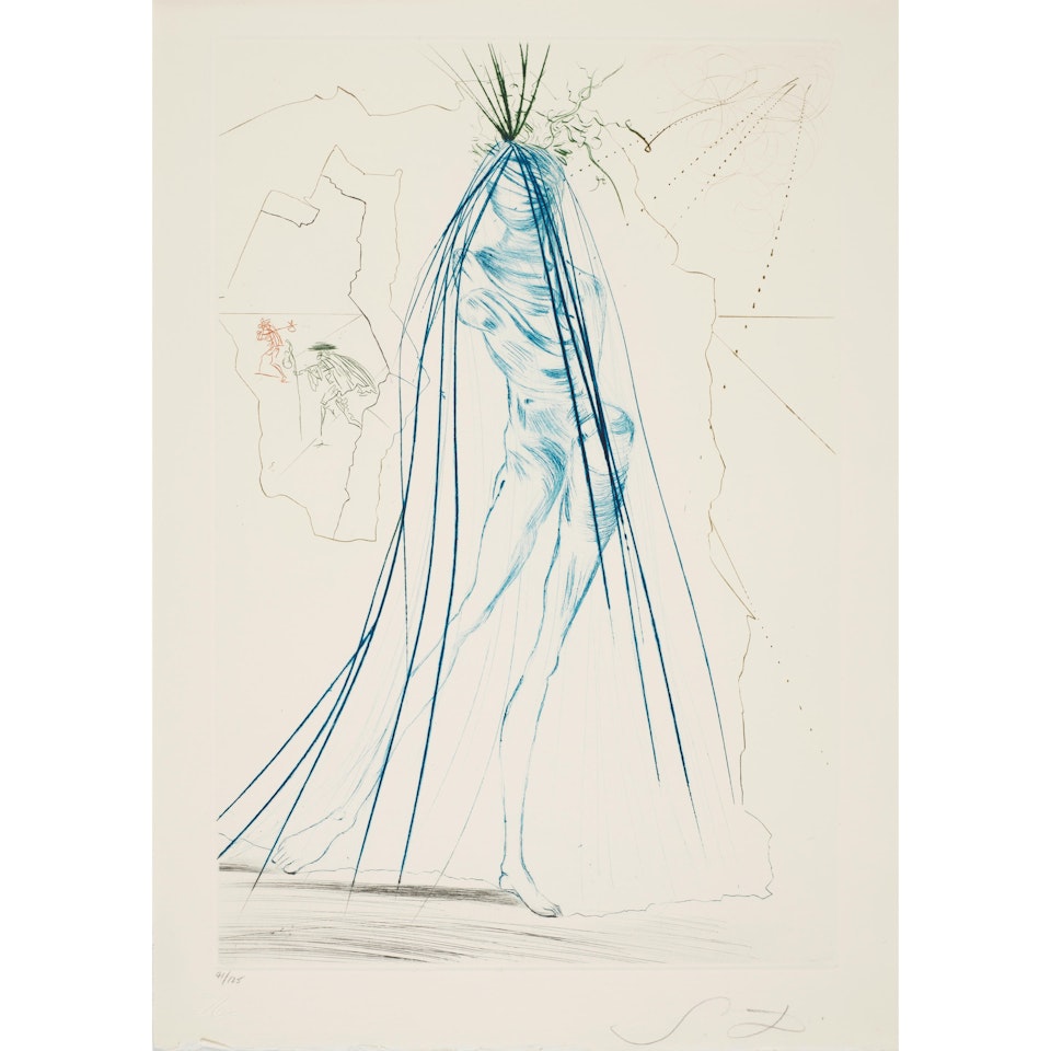 Iseult of the White Hands, from Tristan and Isolde by Salvador Dali