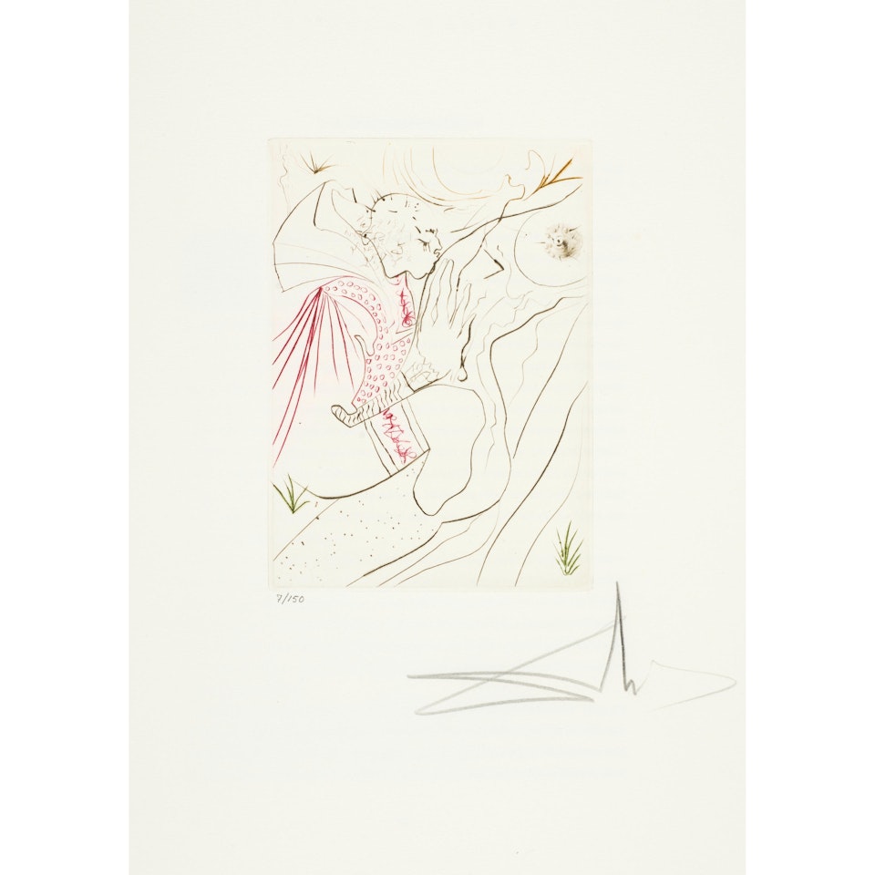 Le péché partagé (The Shared Sin), from Le Décaméron by Salvador Dali