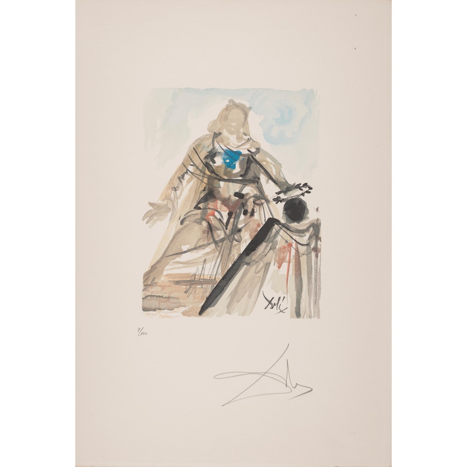 On voit cette reine (We See this Queen), from L'art d'aimer (The Art of Love) by Salvador Dali