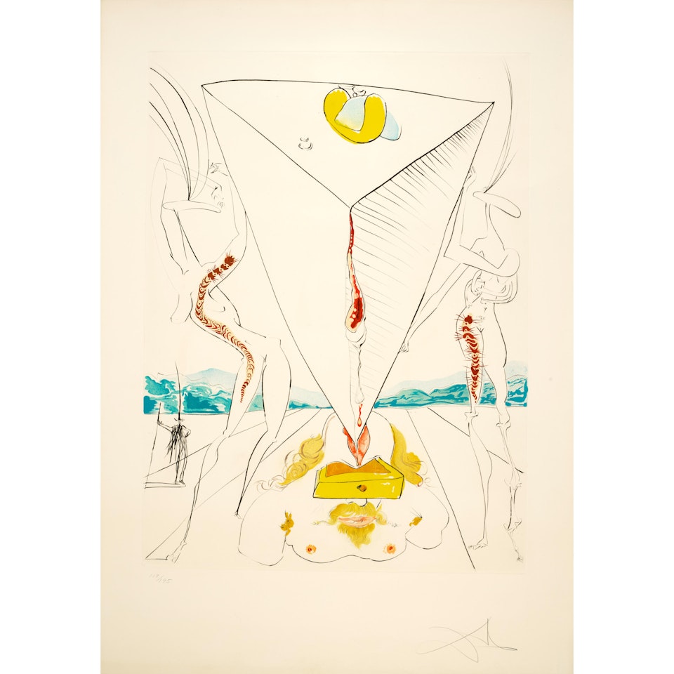 Philosopher Crushed by the Cosmos, from Conquest of Cosmos by Salvador Dali