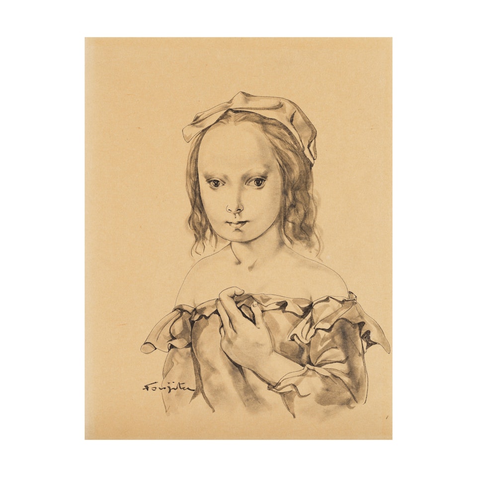 Portrait de Jeune Fille by Leonard Tsuguharu Foujita