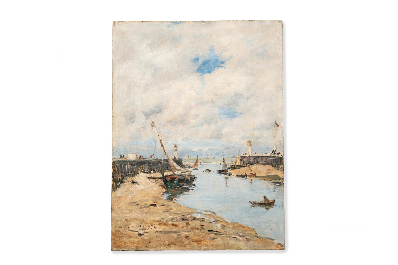 Trouville, le lougre échoué by Eugène Boudin