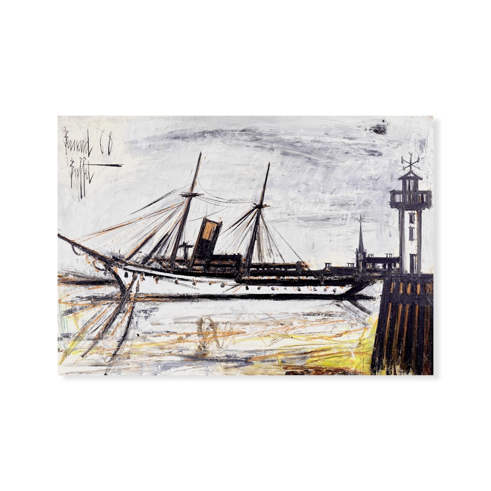 Yacht et phare by Bernard Buffet