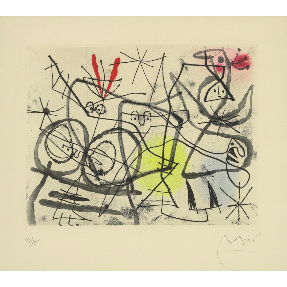 Préparatifs d'oiseaux I (Bird Preparations I) by Joan Miró
