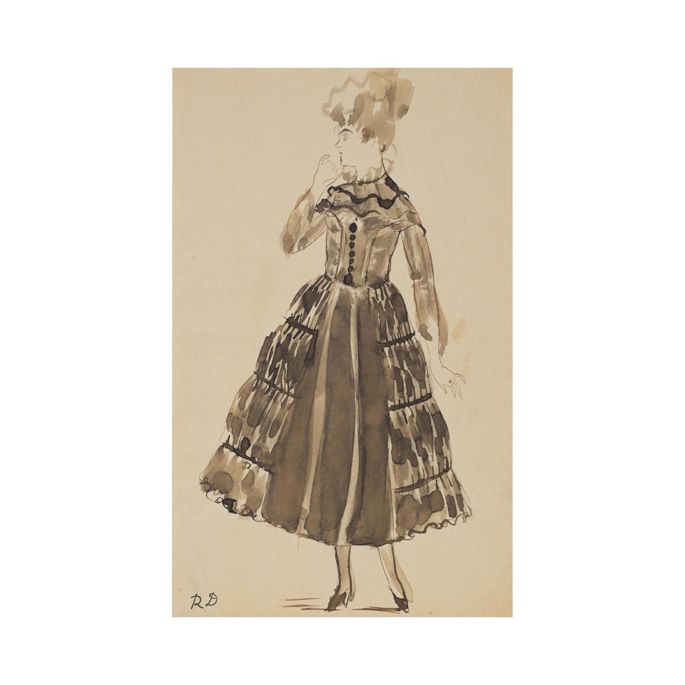 Étude de robe pour Paul Poiret by Raoul Dufy