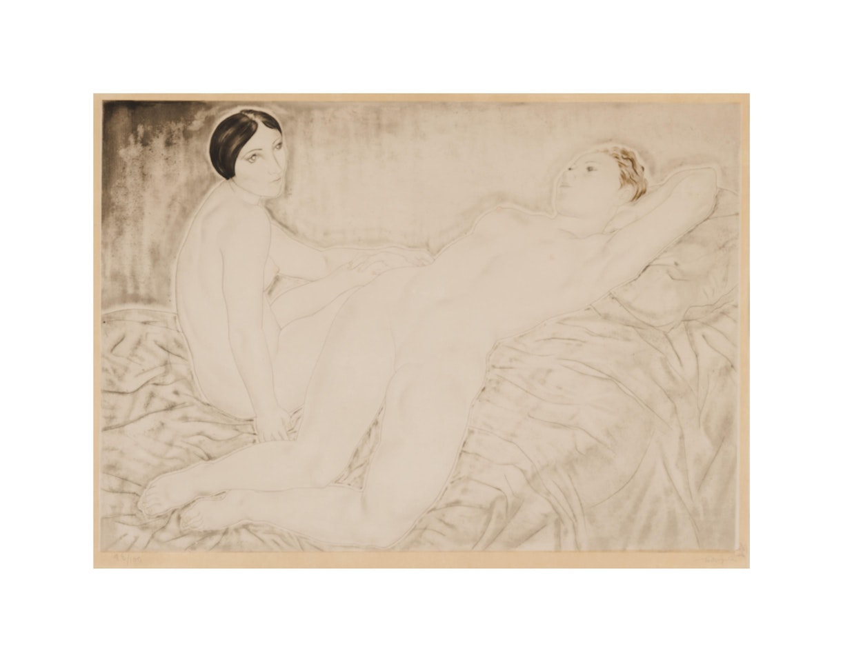 Les deux amies by Leonard Tsuguharu Foujita