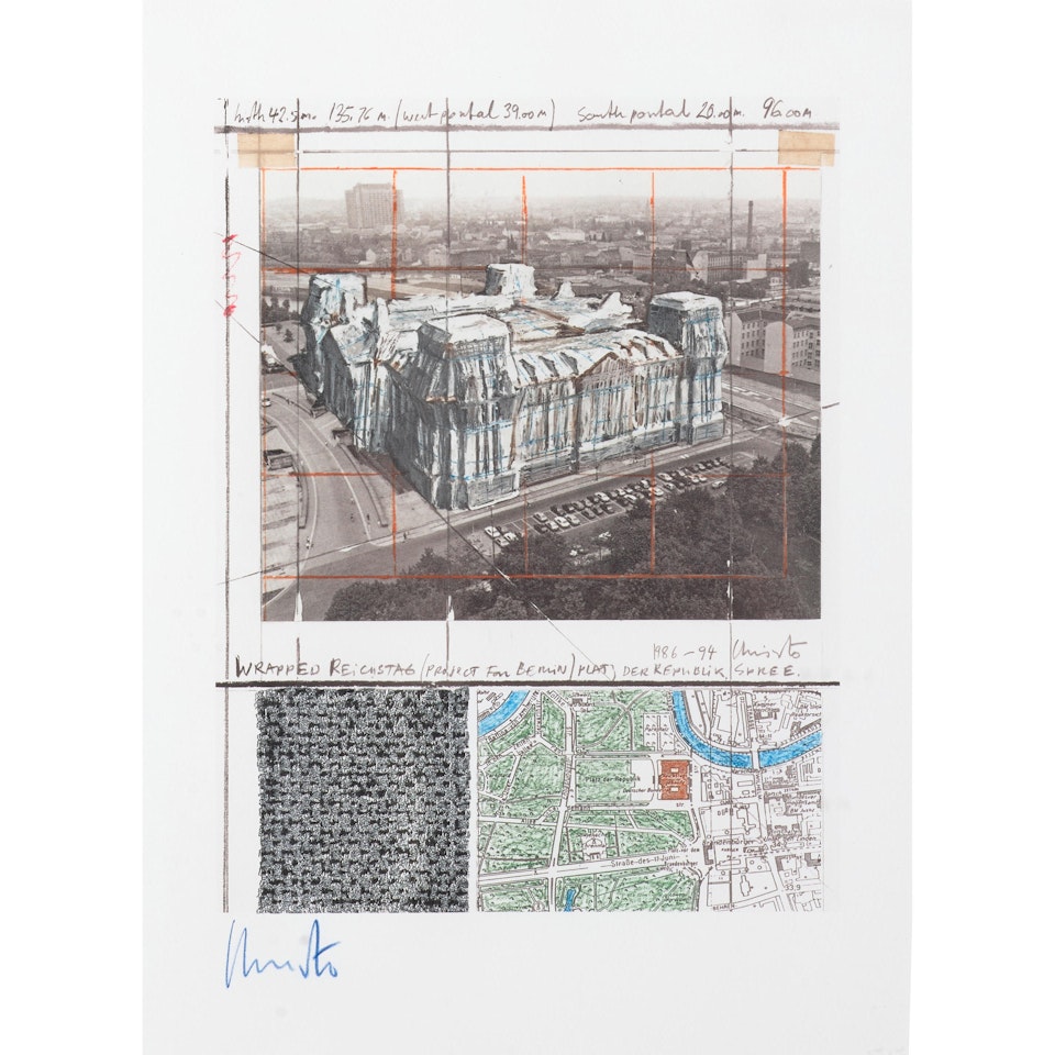 Wrapped Reichstag, Project for Berlin by Christo