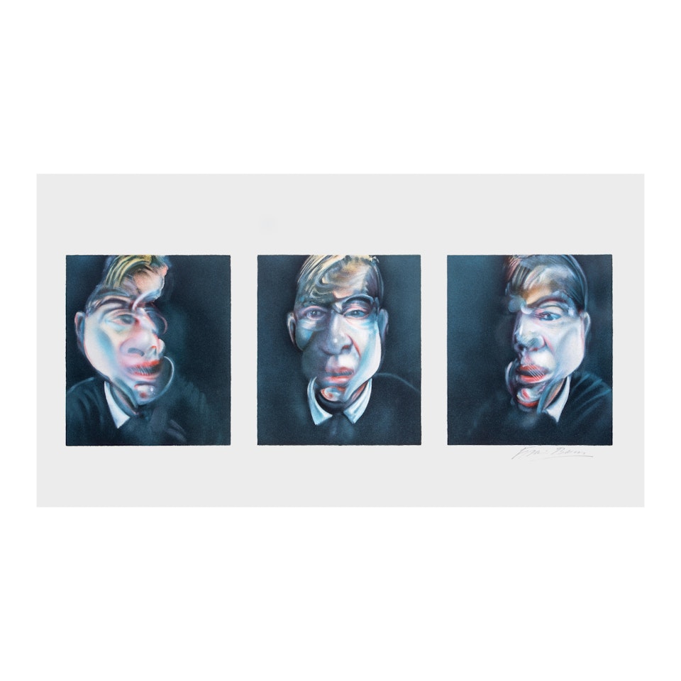 Trois études pour un autoportrait by Francis Bacon
