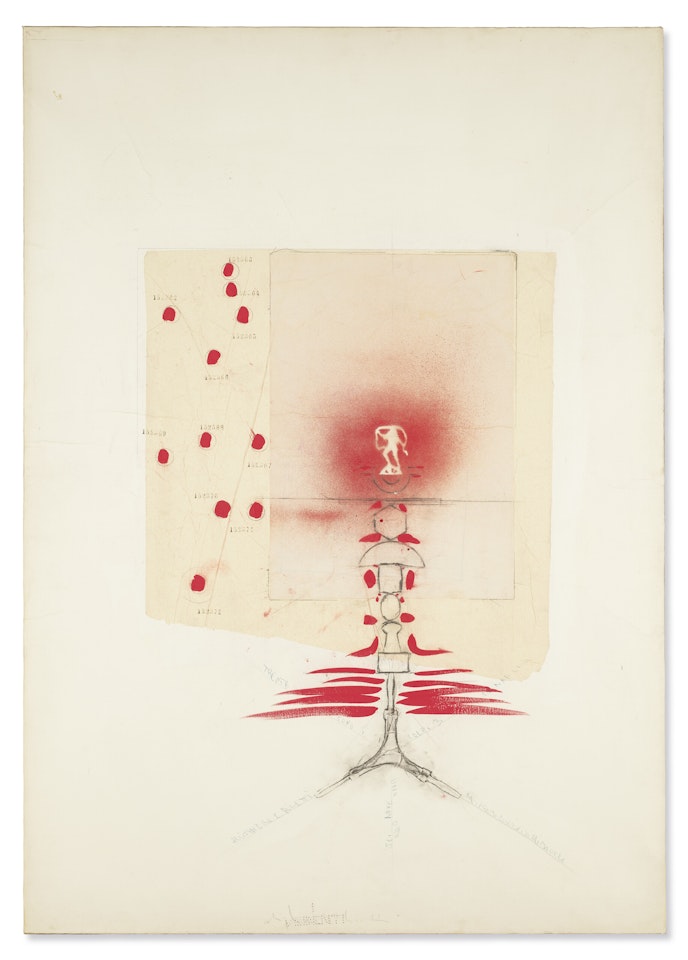 Senza titolo (Trenta sono i colpi di pennello...) by Alighiero Boetti