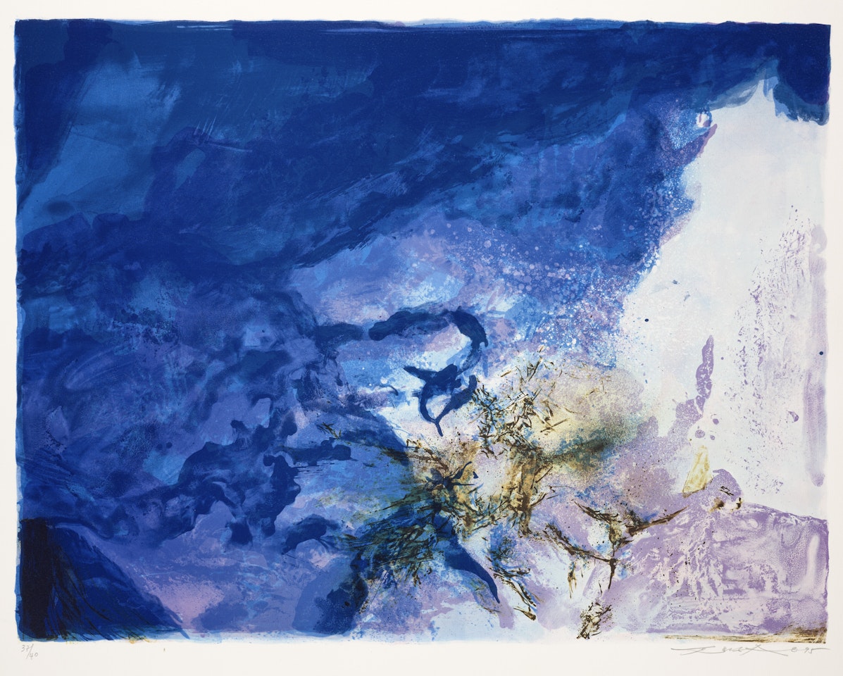 Composition by Zao Wou-Ki