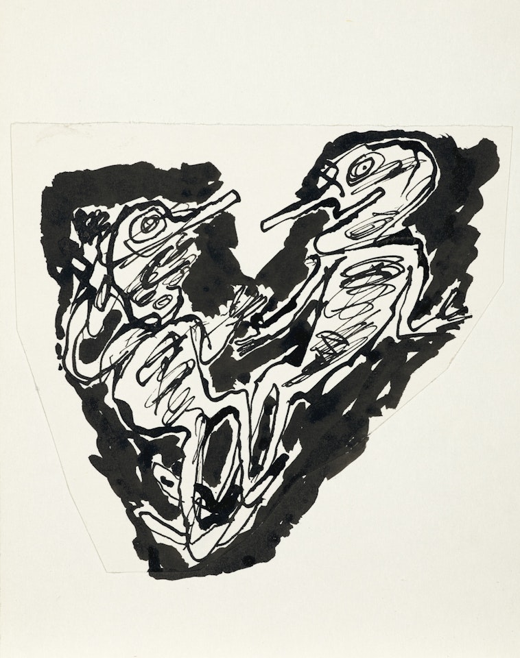 Lettrine V by Jean Dubuffet