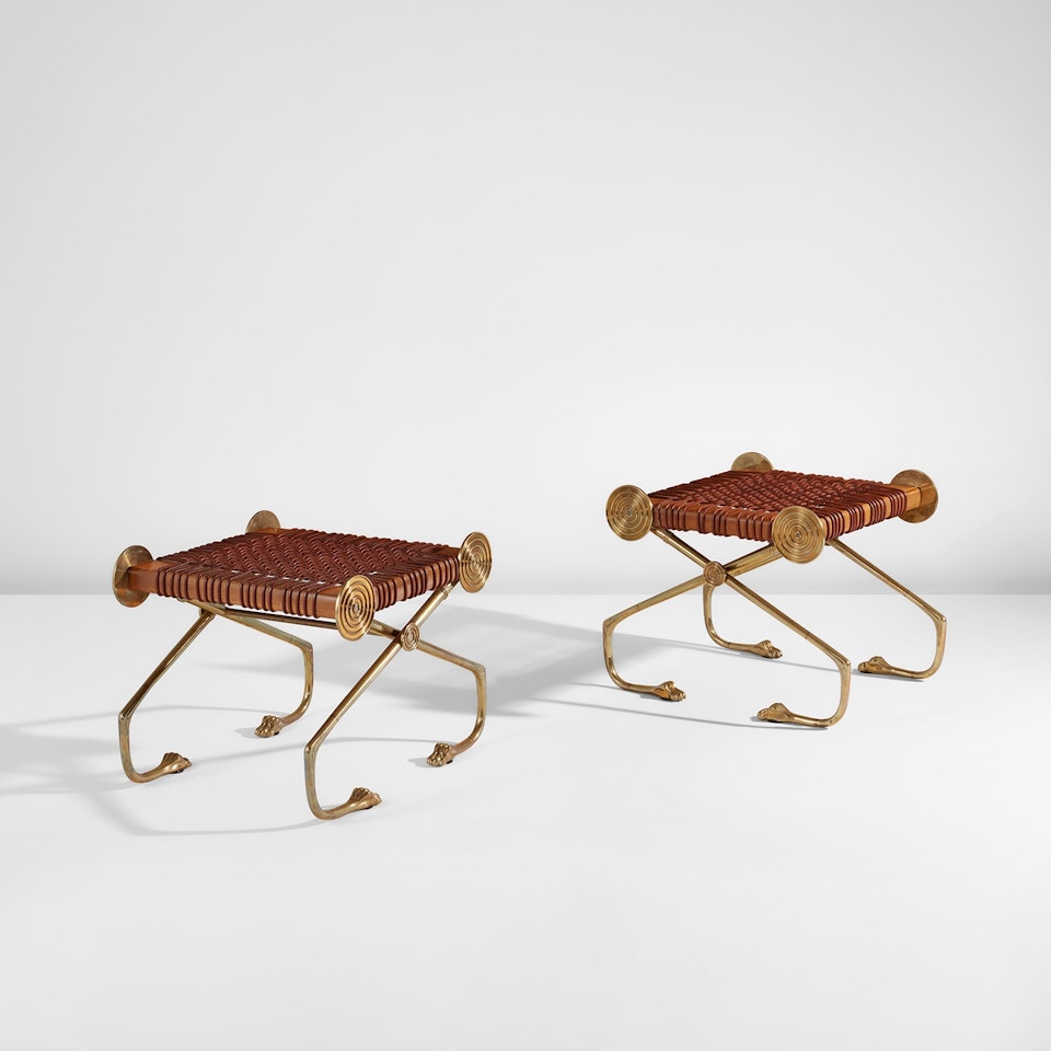 Pair of stools, model no. 26 by Terence Harold Robsjohn-Gibbings