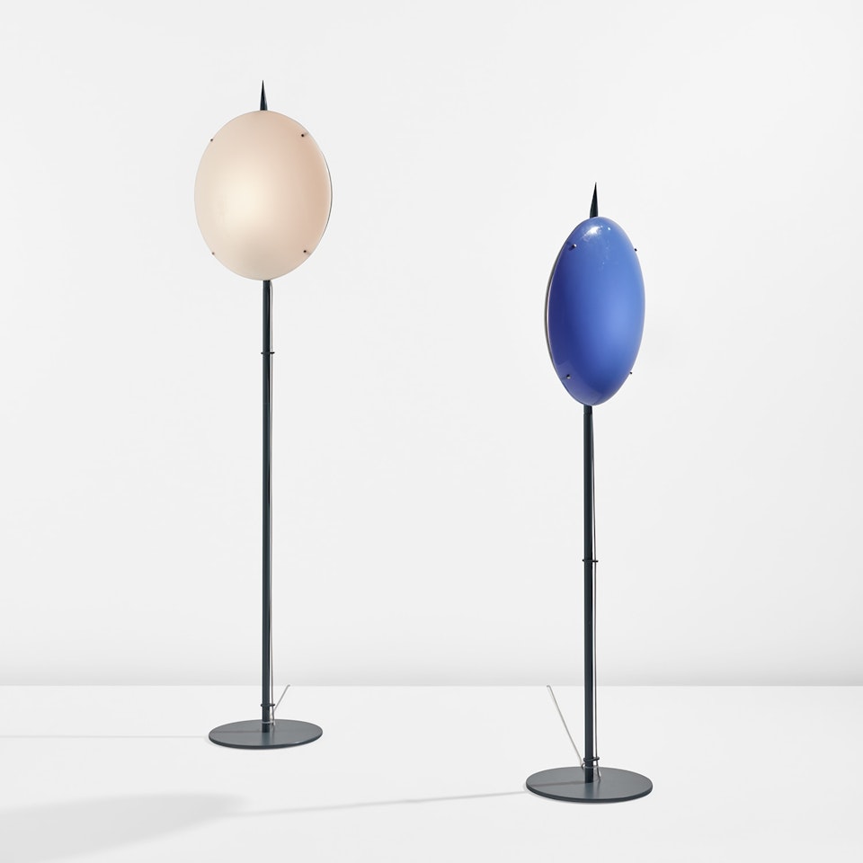Pair of "Luna" floor lamps, designed for Villa Arreaza, Caracas, Venezuela by Gio Ponti