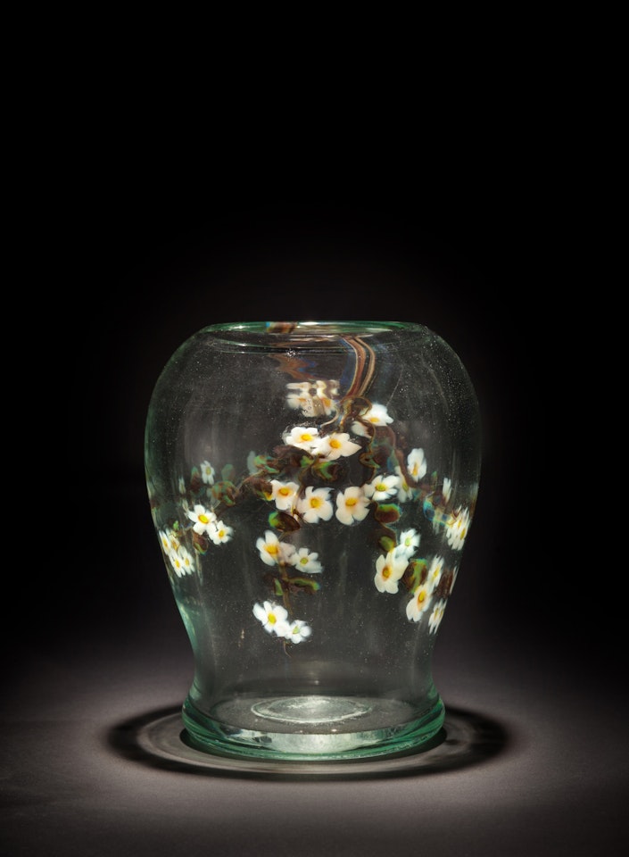 "Apple Blossom" Paperweight Vase by Tiffany Studios