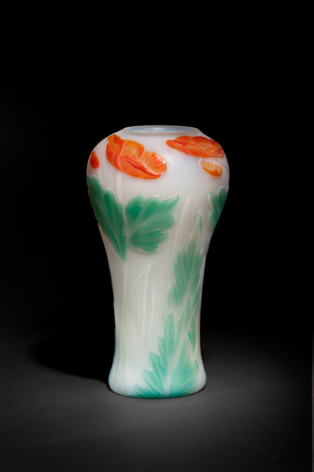 "Poppy" Cameo Vase by Tiffany Studios