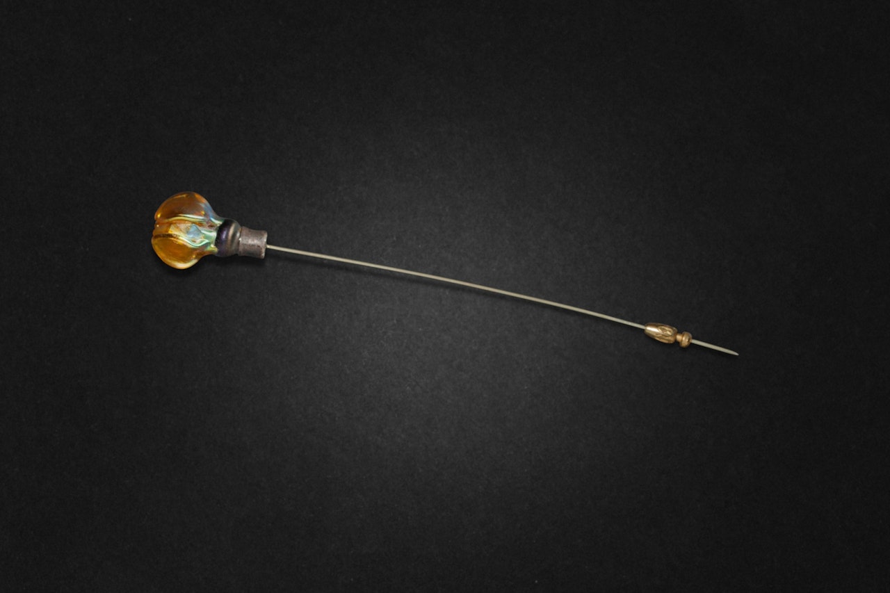"Rose" Hat Pin by Tiffany Studios