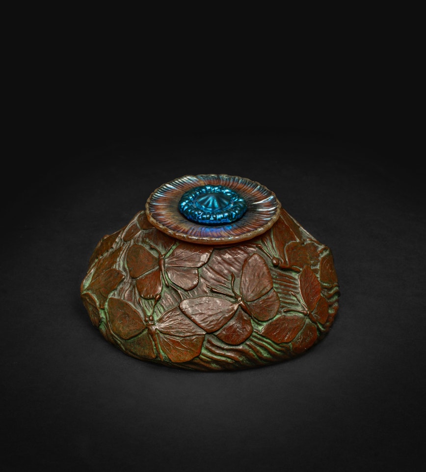 "Butterfly" Inkstand by Tiffany Studios